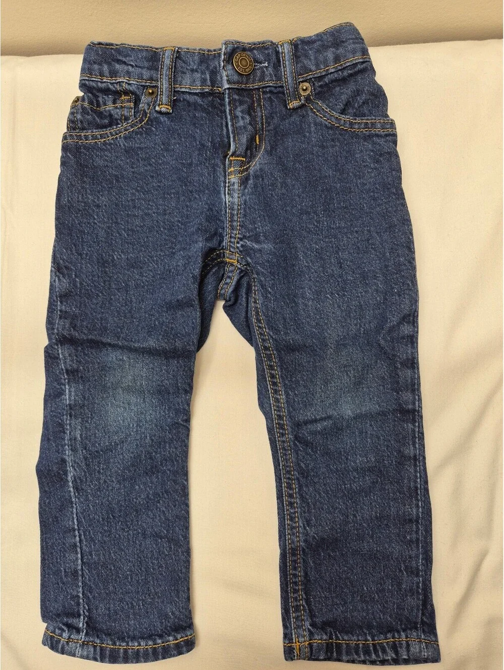 Gap Children's Blue Denim Jeans Size 2 Years with Elastic Waistband B451
